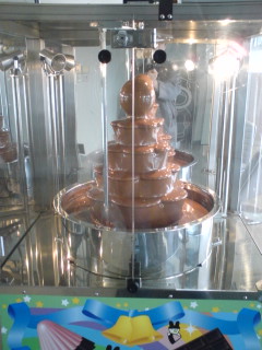 チョコレートの噴水